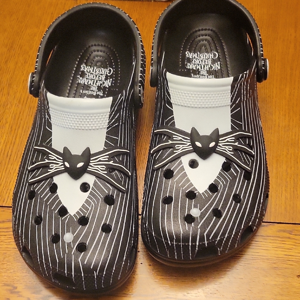 NWOT Crocs Nightmare Before Christmad Jack Skellingtin Clogs Size Mens 11